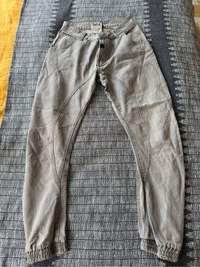Relaxed Fit Men's Gray Jogger Jeans Japanese brand. SOUL